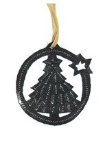 Haiti Christmas Tree with Star Ornament - Haiti