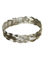 Bracelet silver colour Braided - India