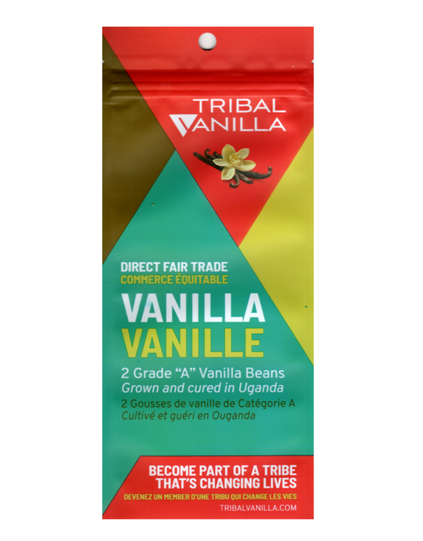 Tribal Vanilla Grade A Vanilla Beans pkg 2 - Uganda