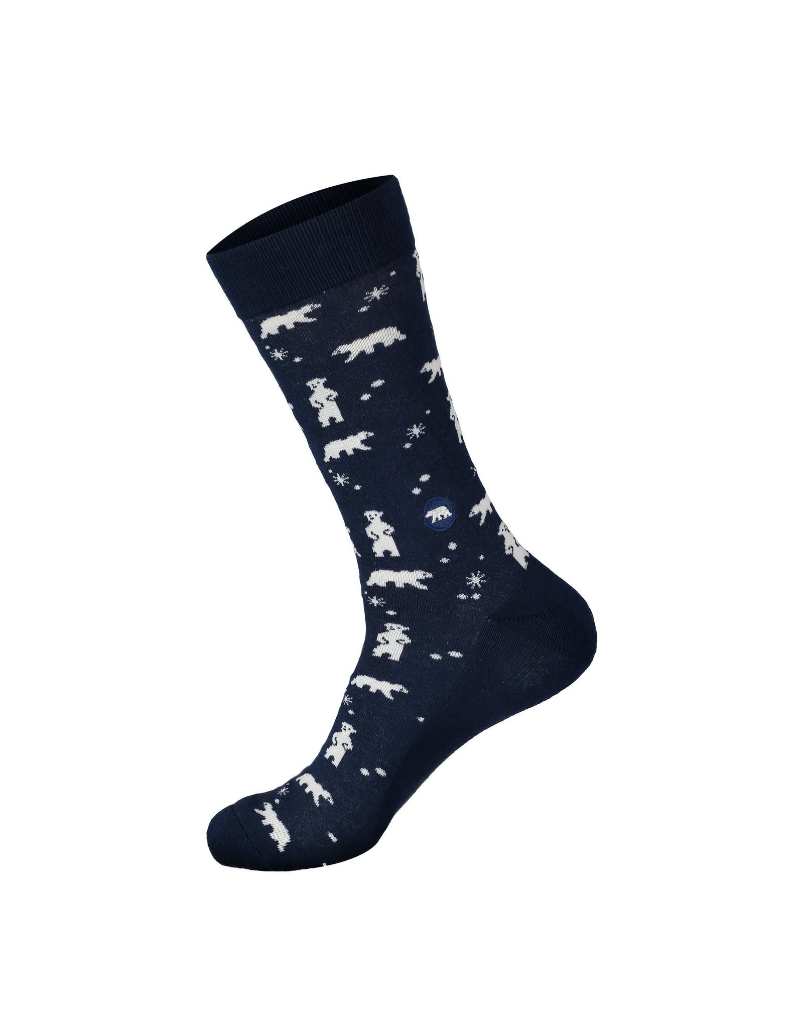 India Socks that Protect the Arctic Blue M - India