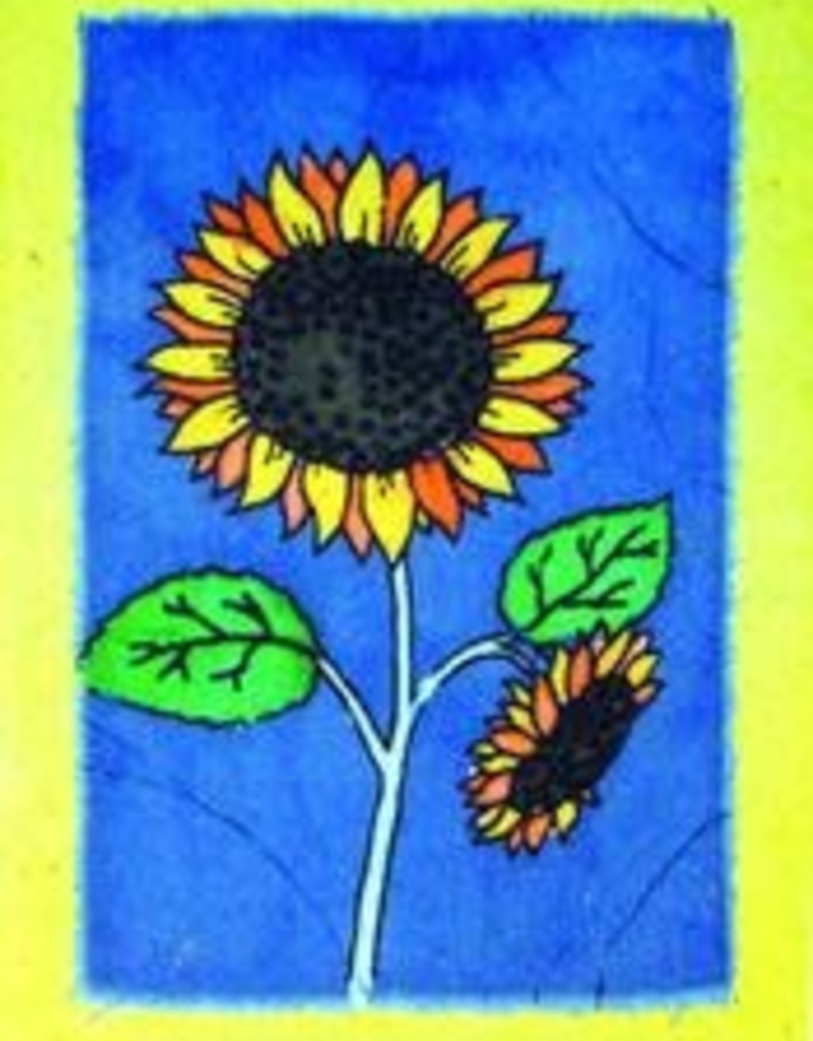 Nepal Card Sunflower Batik - Nepal