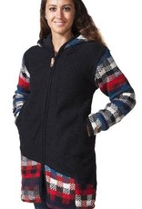 Nepal Jacket Cardigan Ladies Camden Black (M/L) - Nepal