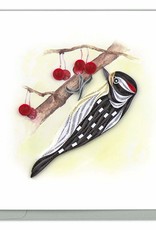 Kalyn Imports Card Quilled Downy Woodpecker - Vietnam