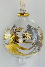 Egypt Blown Glass Silver and Gold Christmas Trees- Egypt
