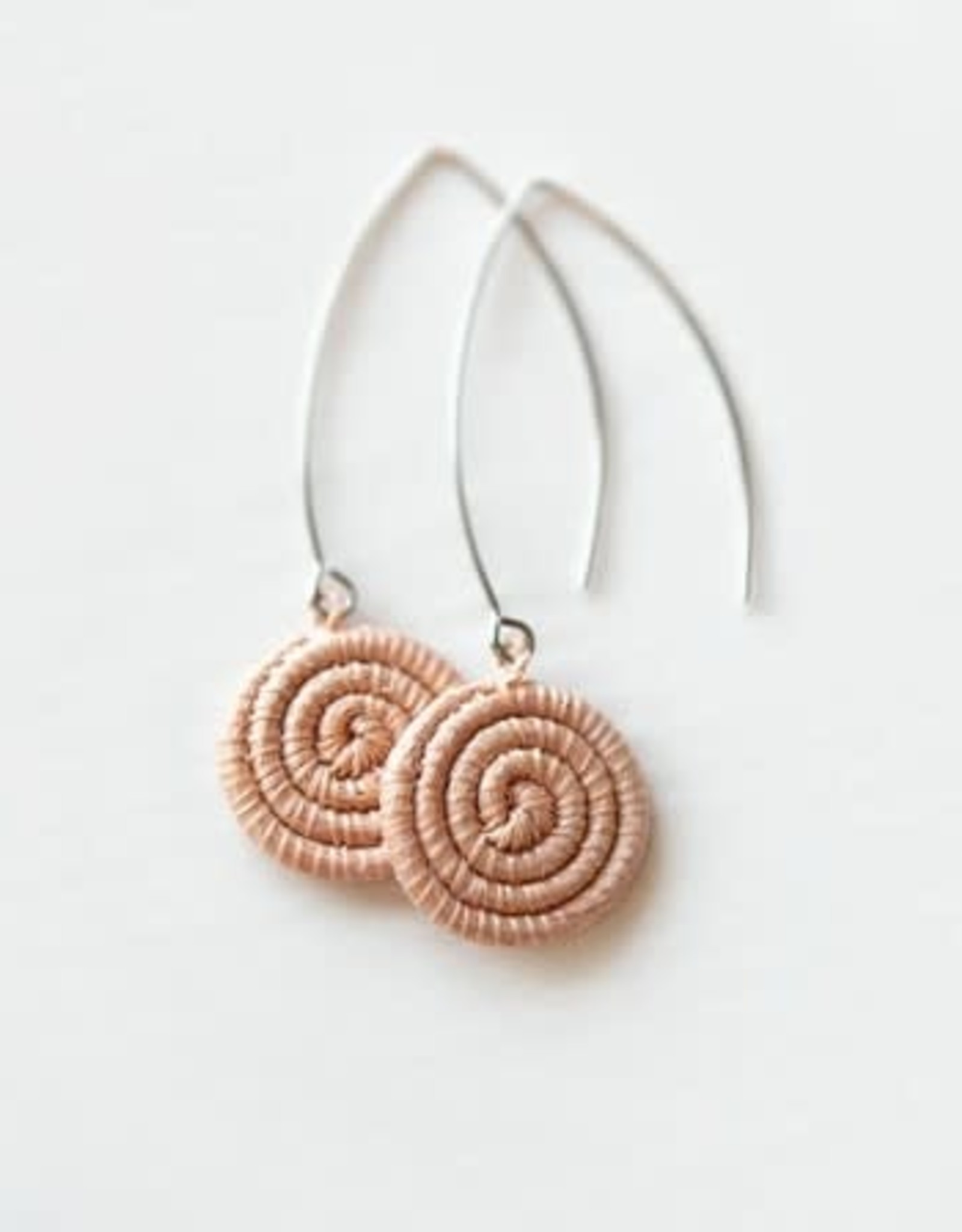 Rwanda Earrings Ziga Blush Azizi Life - Rwanda