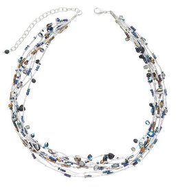 Ten Thousand Villages USA Necklace Suspended Galaxies - India