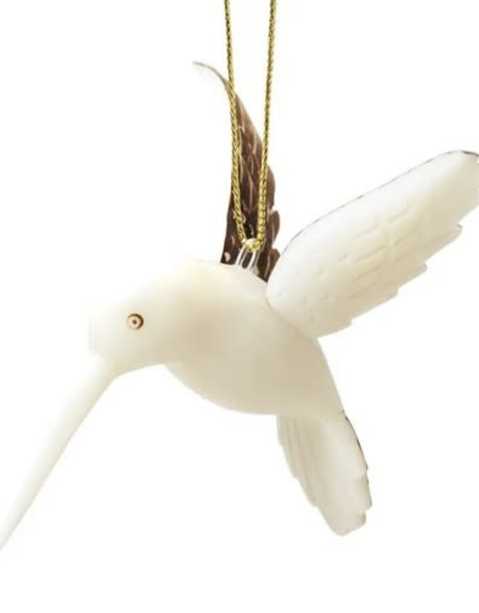 Ecuador Ornament Tagua Nut Hummingbird - Ecuador