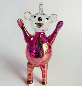 Egypt Ornament Pink Magic Bear Blown Glass - Egypt