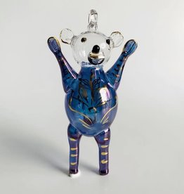Egypt Ornament Blue Magic Bear Blown Glass - Egypt