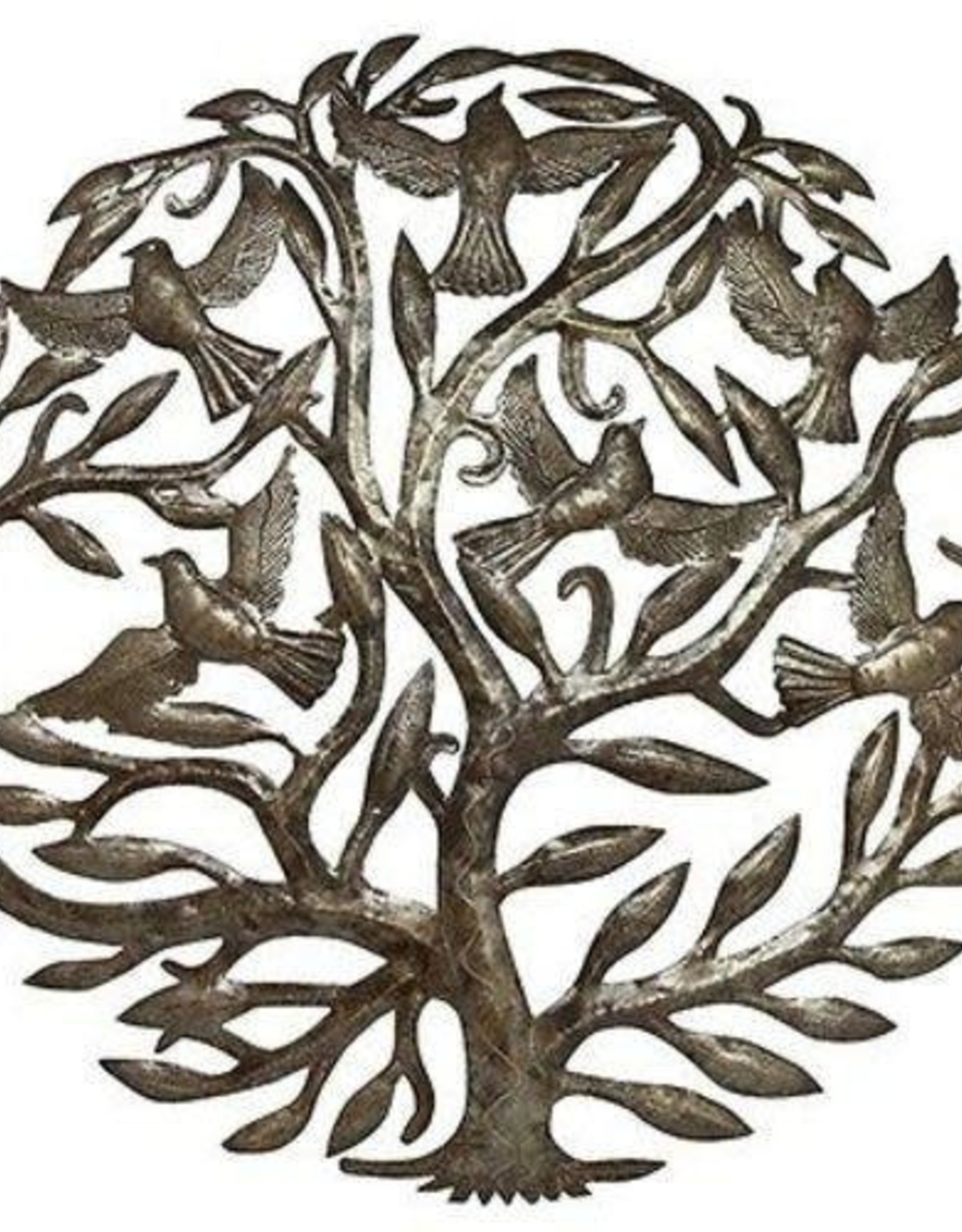 Haiti Wall Art Tree of Life Birds in Flight Metal - Haiti