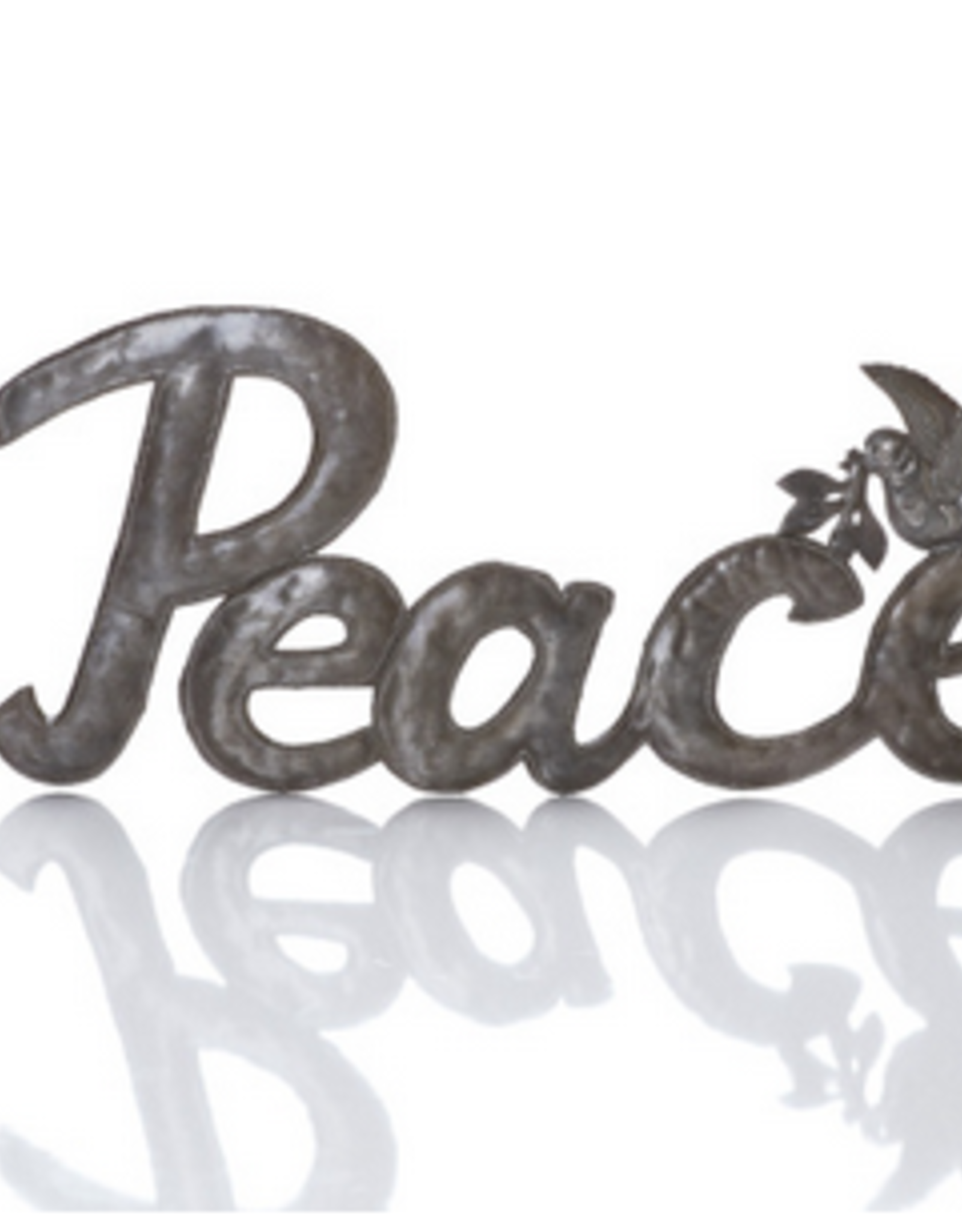 Haiti Wall Art Recycled Metal Peace - Haiti