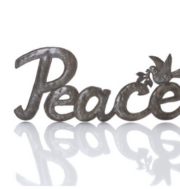 Haiti Wall Art Recycled Metal Peace - Haiti