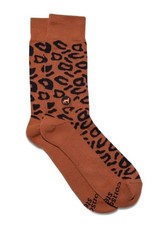 India Socks That Protect Cheetahs Brown M - India