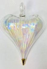 Egypt Blown Glass Clear Heart - Egypt
