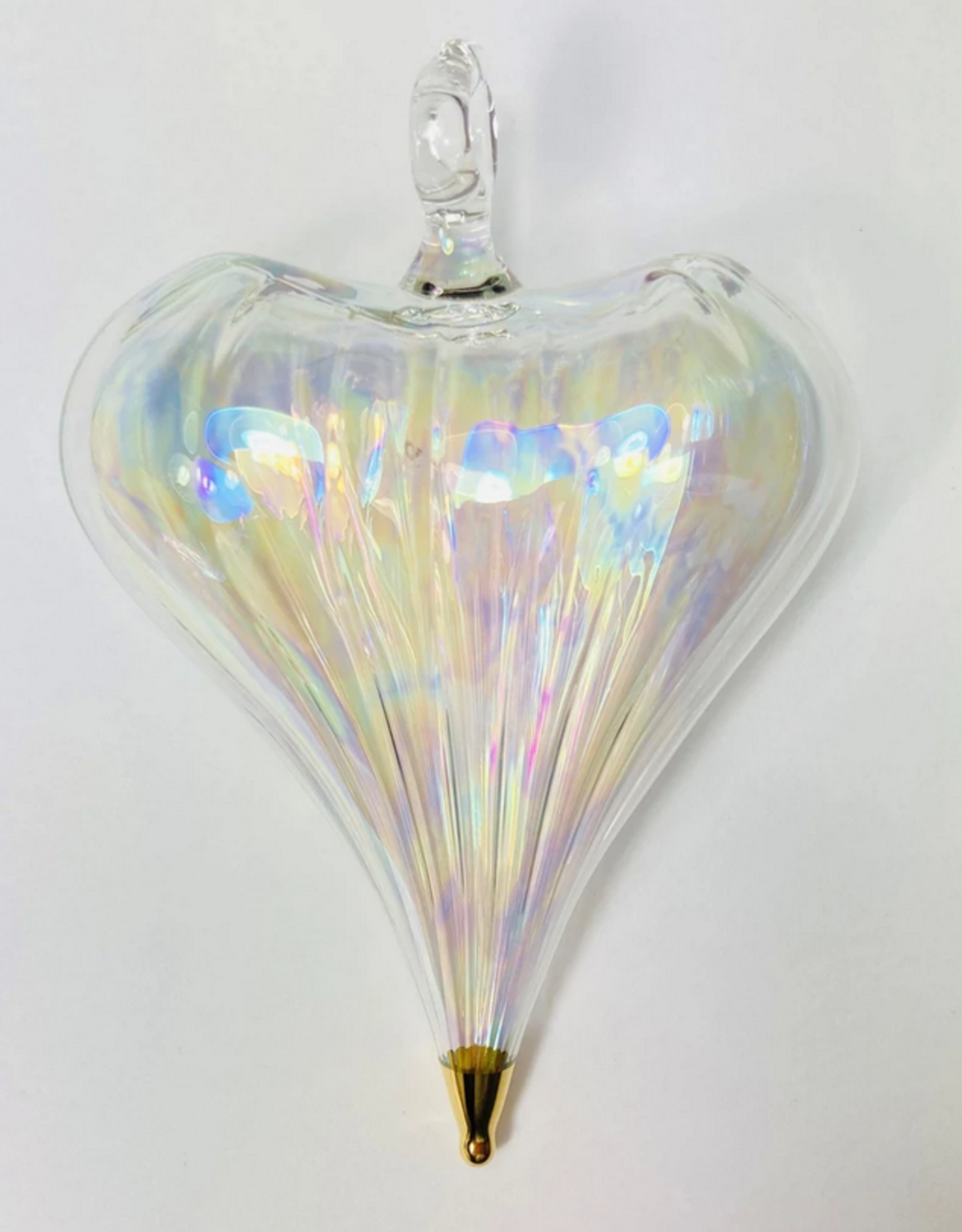 Egypt Blown Glass Clear Heart - Egypt