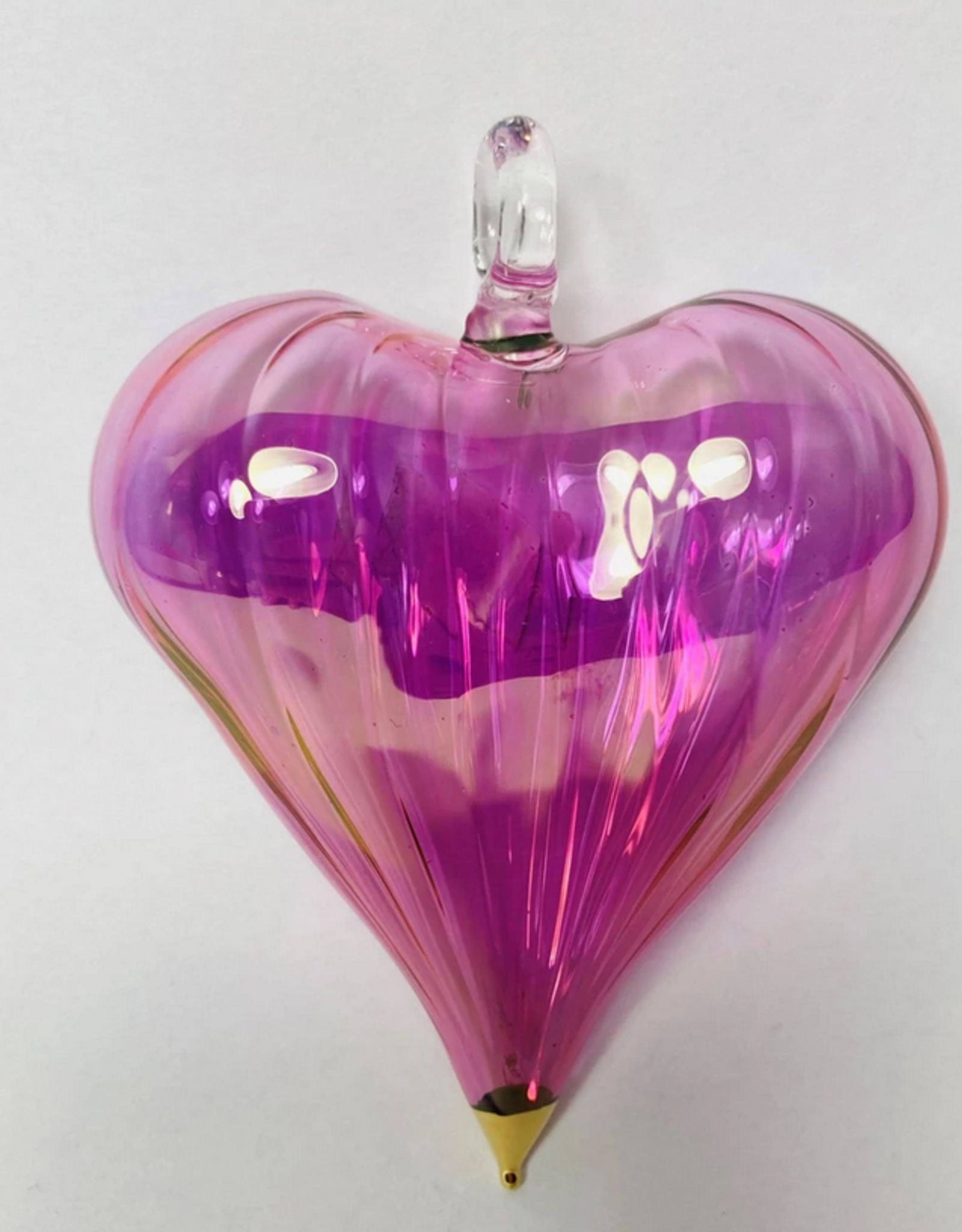 Egypt Ornament Pink Heart Blown Glass - Egypt