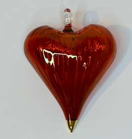Egypt Ornament Red Heart Blown Glass - Egypt