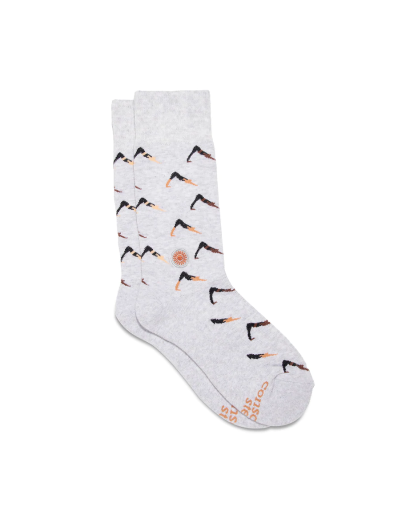 India Socks that Support Mental Health White S -India
