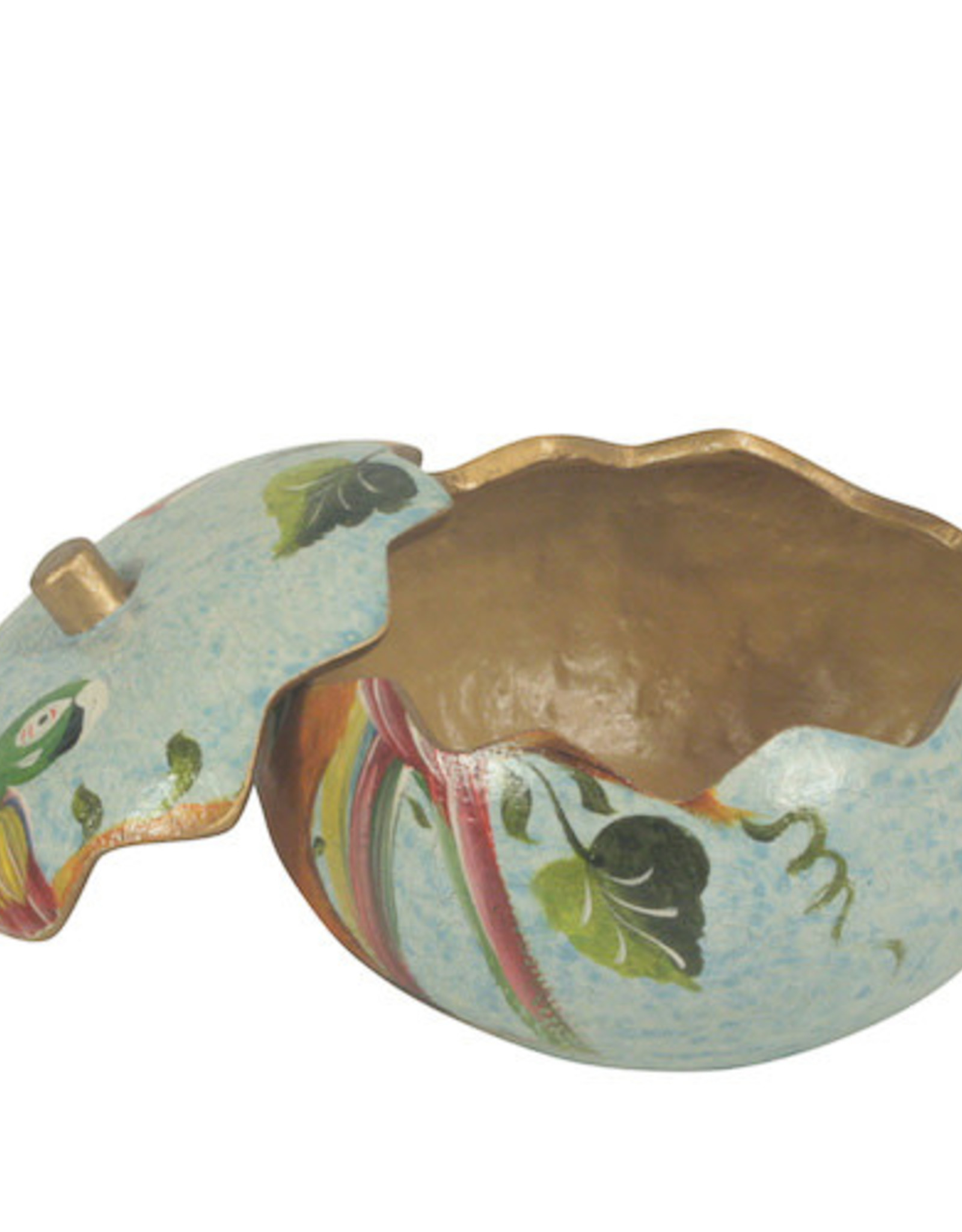 Peru Box Hand Painted Gourd Medium (Assorted Designs) - Peru