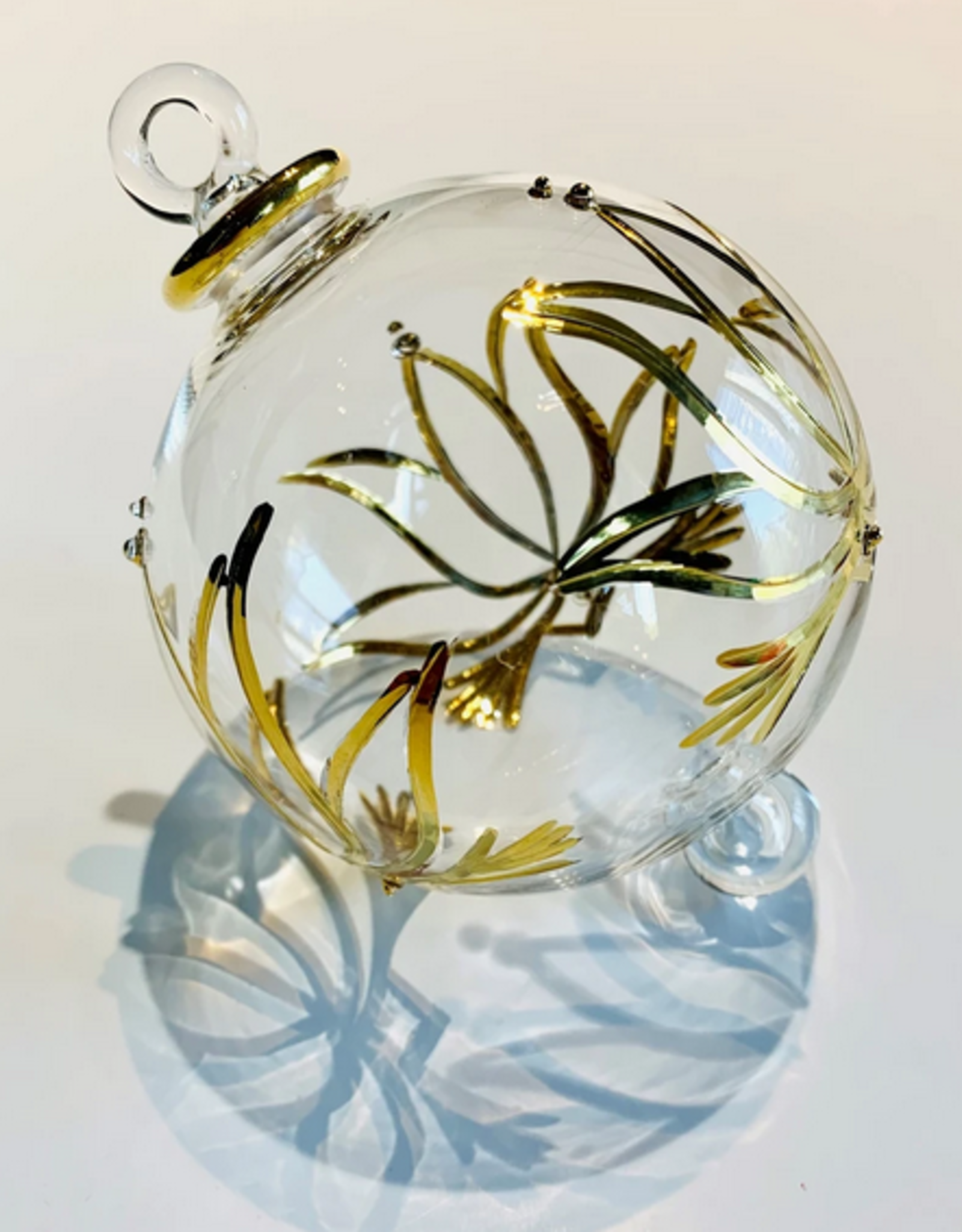 Egypt Gold Lotus Blown Glass - Egypt