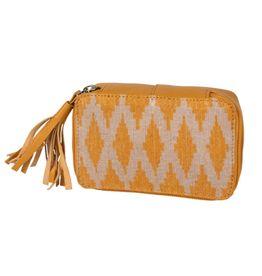 India Bag Drop Yellow Ikat  - India