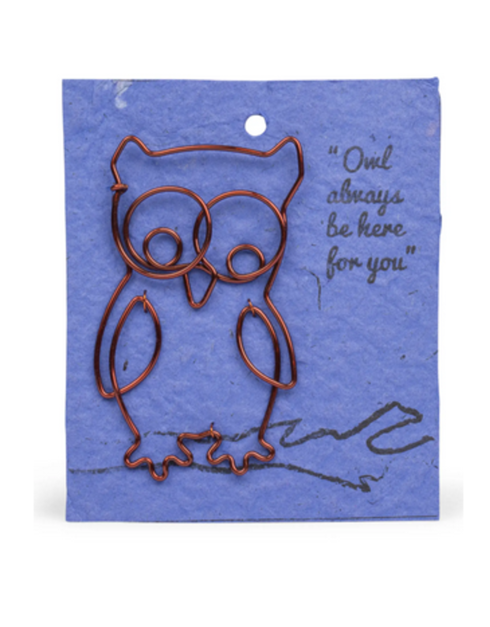 Kenya Bookmark Wire Owl - Kenya