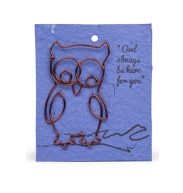 Kenya Bookmark Wire Owl - Kenya