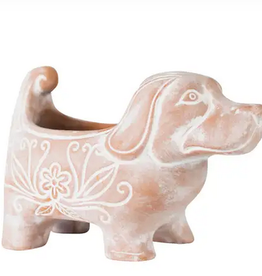 TTV USA Terracotta Dog Planter - Bangladesh