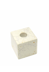 Global Crafts Cube Soapstone Candle Holder - Kenya