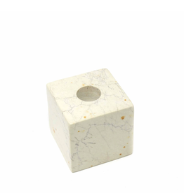 Global Crafts Candleholder Cube Soapstone Candle Holder - Kenya
