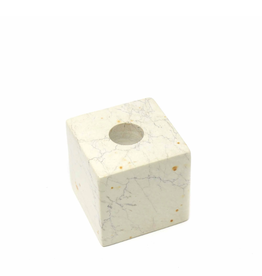 Kenya Candleholder Cube Soapstone - Kenya