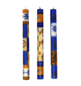 Global Crafts Durra Design Hand Painted Taper Candle - South Africa