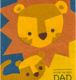 Good Paper Card Lion Father Lion Son - Rwanda