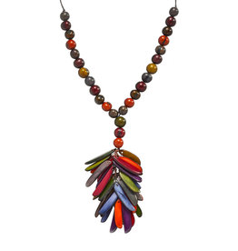 Ecuador Necklace Emili Tagua Nut Pendant - Ecuador