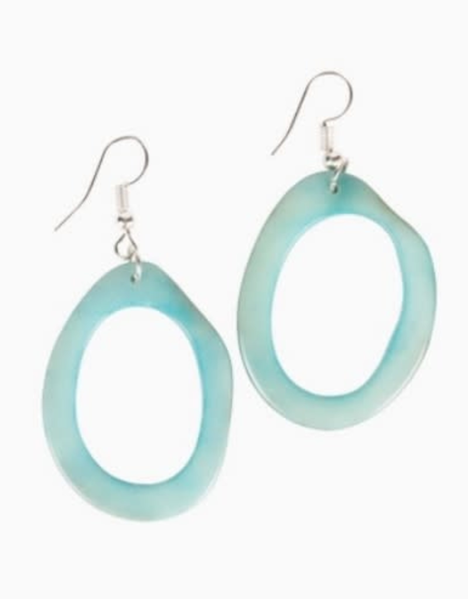 Ecuador Earrings Seafoam Tagua - Ecuador