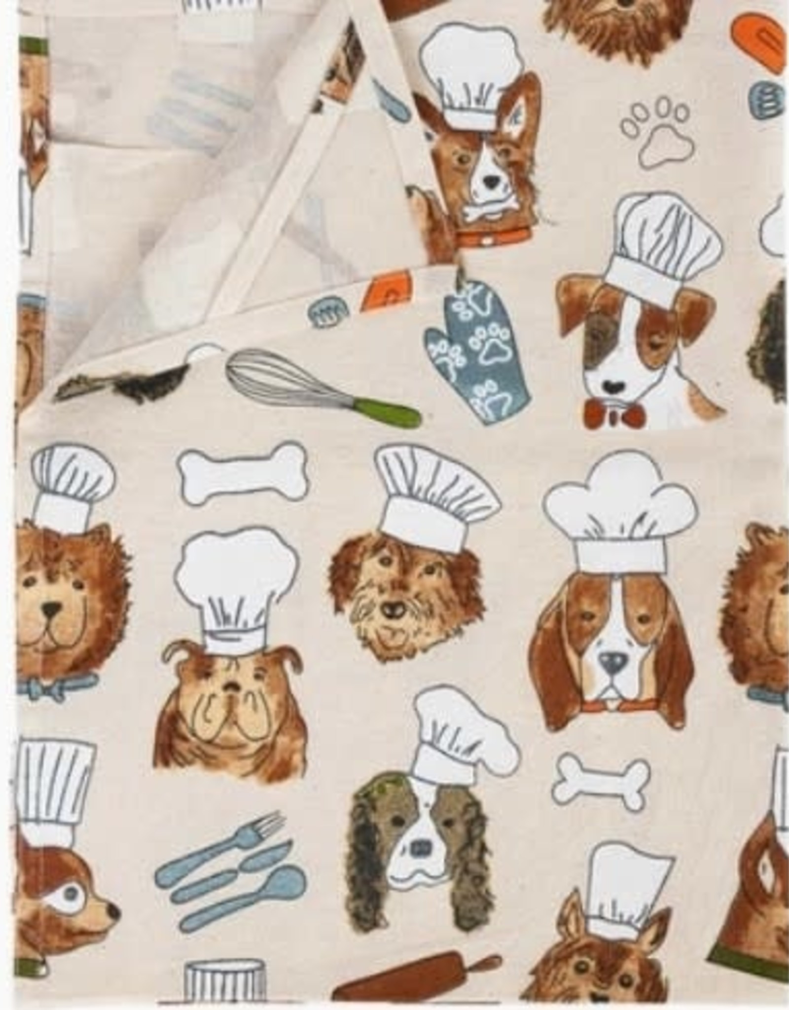 India Tea Towel Dog Chefs - India
