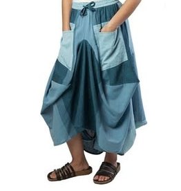 ARK Imports Isabella Skirt Teal L/XL -Nepal