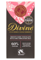 Ghana Divine Dark Chocolate with Pink Himalayan Salt 60% Cocoa 85g