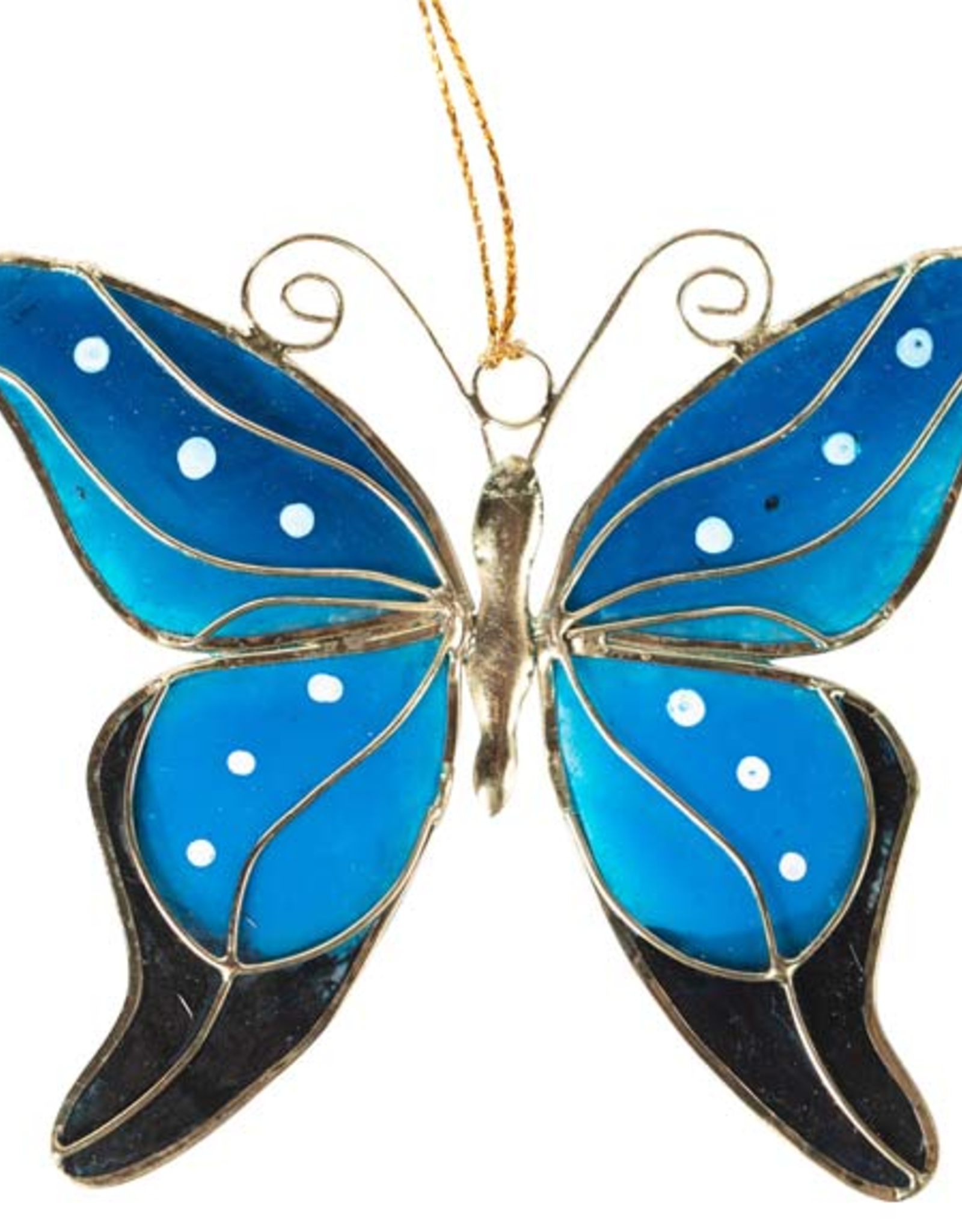 Philippines Ornament Blue Butterfly Capiz - Philippines