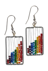 Guatemala Earrings Rainbow Abacus - Guatemala