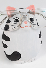 Ten Thousand Villages USA Eyeglass Holder, Grey Cat - Peru