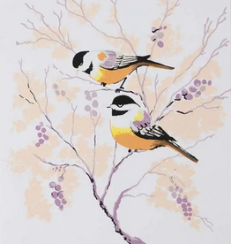 India Card Chickadee Pair - India