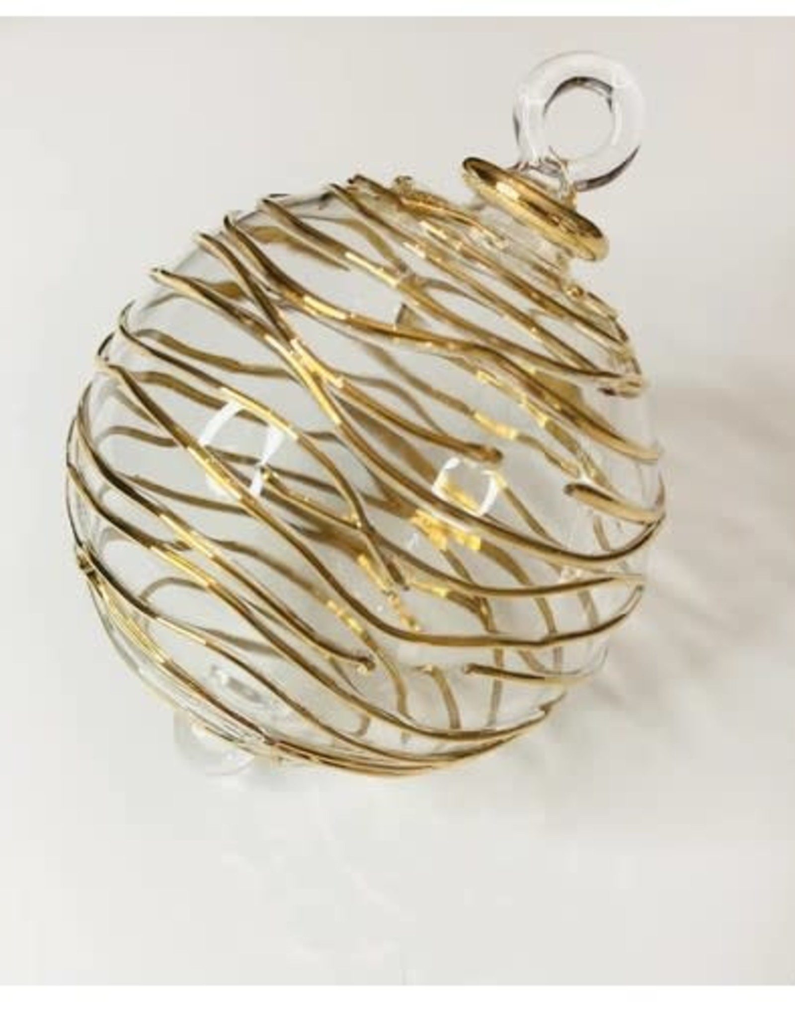 Egypt Gold Spiral Blown Glass - Egypt