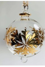 Egypt Ornament Gold Snowflake Blown Glass - Egypt