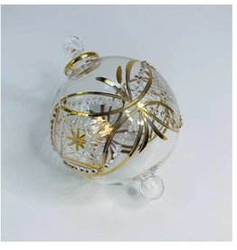 Dandarah Ornament Blown Glass Gold Carousel- Egypt
