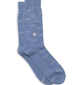 India Socks That Give Books Light Blue S - India