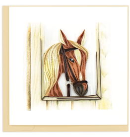 Vietnam Quilling Card Horse in Stable - Vietnam