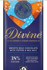 Ghana Divine Smooth Milk Chocolate with Toffee and Sea Salt 38% Cocoa