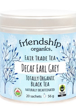 India Tea Decaf Earl Grey Sachets Tin Friendship Organics