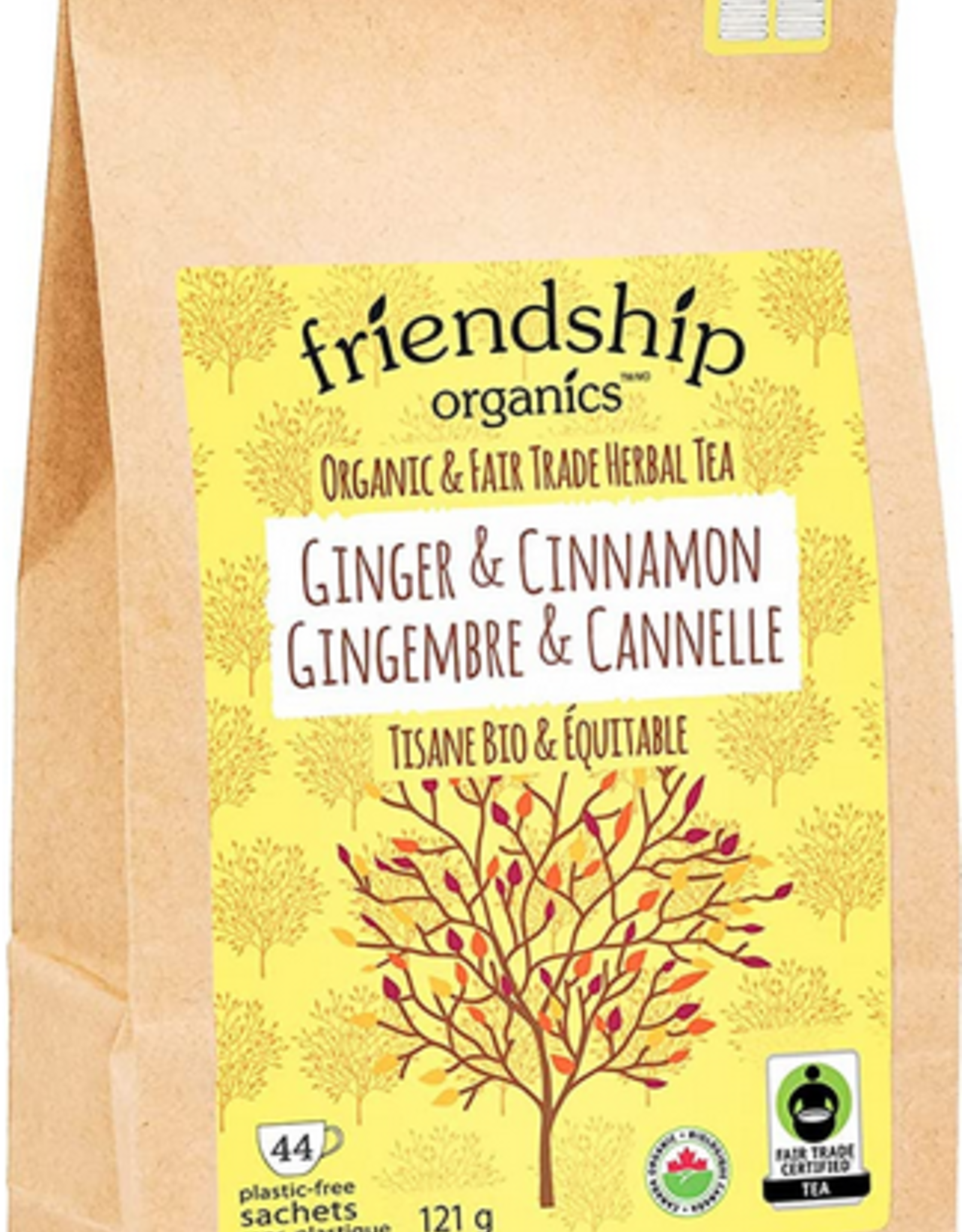 India Tea Friendship Ginger Cinnamon Two Pack 44 Sachets